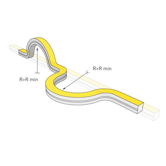 Arlight 029424(2) Гибкий неон ARL-MOONLIGHT-1515-3D 24V Warm (2m) (Arlight, 6,8 Вт/м, IP67) 029424(2), изображение 4