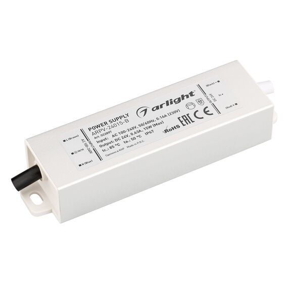 Arlight 022897 Блок питания ARPV-24015-B (24V, 0,6A, 15W) (Arlight, IP67 Металл, 3 года) 022897