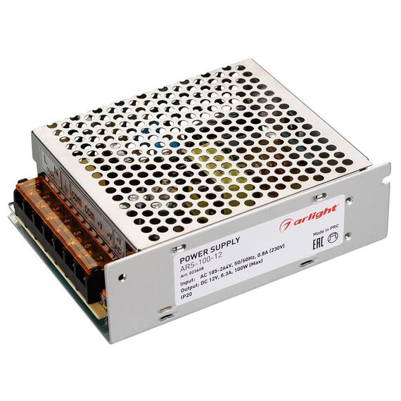 Arlight 023608 Блок питания ARS-100-12 (12V, 8,3A, 100W) (Arlight, IP20 Сетка, 2 года) 023608, изображение 2