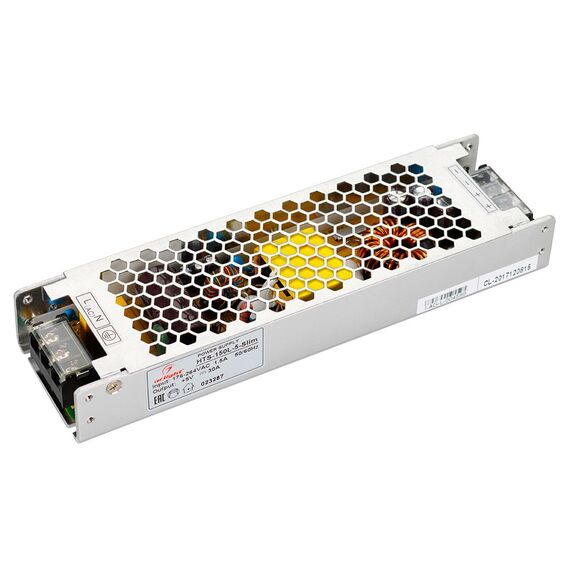 Arlight 023287 Блок питания HTS-150L-5-Slim (5V, 30A, 150W) (Arlight, IP20 Сетка, 3 года) 023287