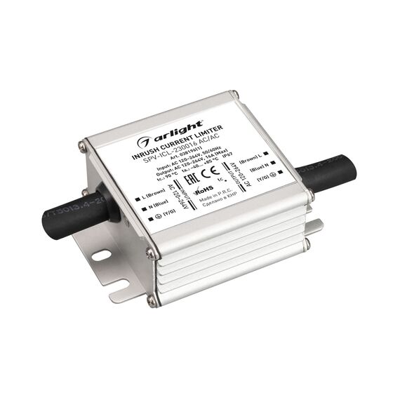 Arlight 038196(1) Ограничитель пускового тока SPV-ICL-230016 AC/AC (120-264V, 16A) (Arlight, IP67 Металл, 5 лет) 038196(1)