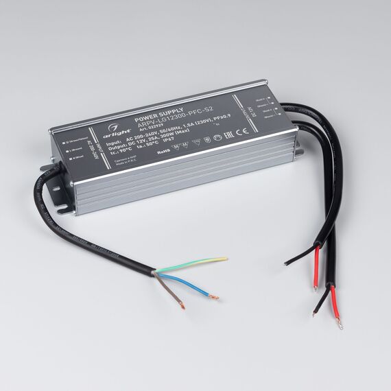 Arlight 022929 Блок питания ARPV-LG12300-PFC-S2 (12V, 25,0A, 300W) (Arlight, IP67 Металл, 5 лет) 022929, изображение 3
