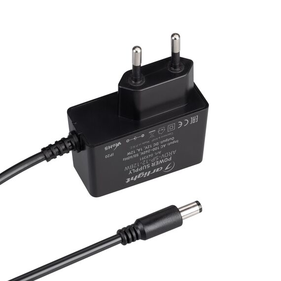 Arlight 049391 Блок питания ARDV-SP-12-12BW (12V, 1A, 12W) (Arlight, Адаптер, 5 лет) 049391