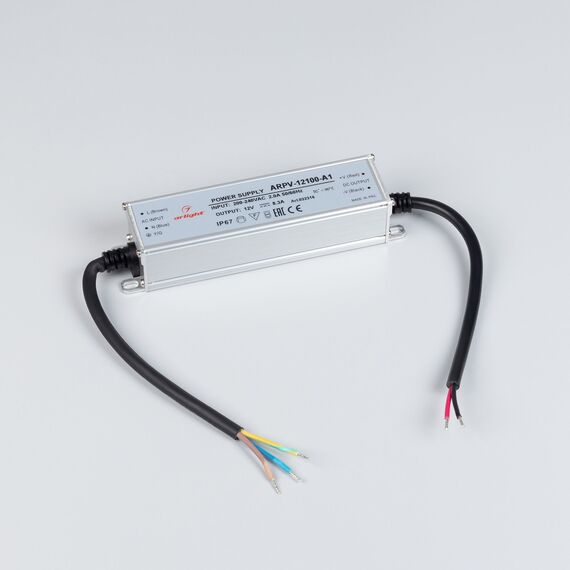 Arlight 032316 Блок питания ARPV-12100-A1 (12V, 8,3A, 100W) (Arlight, IP67 Металл, 3 года) 032316, изображение 4