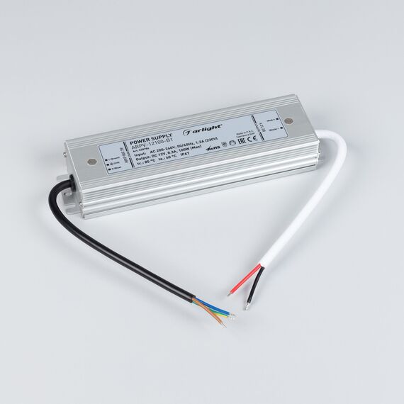 Arlight 028786 Блок питания ARPV-12100-B1 (12V, 8,3A, 100W) (Arlight, IP67 Металл, 3 года) 028786, изображение 4