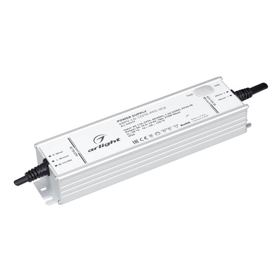 Arlight 049619 Блок питания ARPV-LG-12215-PFC-VCA (10,5-13,5V, 18A, 215W) (Arlight, IP65 Металл, 5 лет) 049619