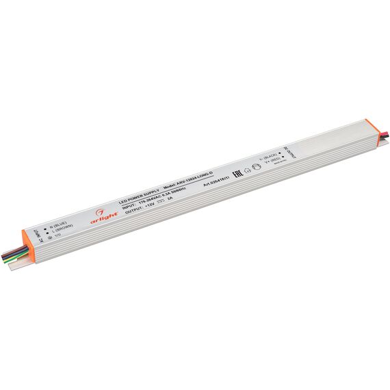 Arlight 026418(1) Блок питания ARV-12024-LONG-D (12V, 2A, 24W) (Arlight, IP20 Металл, 2 года) 026418(1)