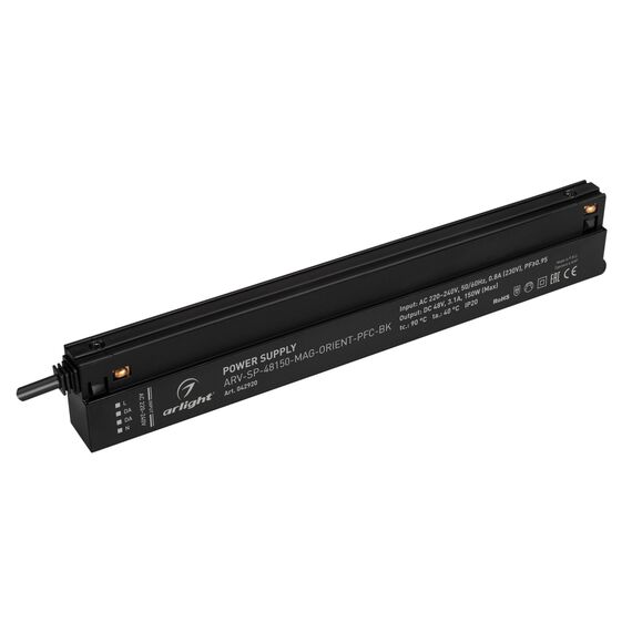 Arlight 042920 Блок питания ARV-SP-48150-MAG-ORIENT-PFC-BK (48V, 3,1A, 150W) (Arlight, IP20 Пластик, 5 лет) 042920, изображение 2