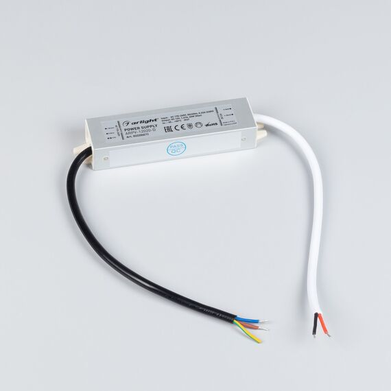 Arlight 022206(1) Блок питания ARPV-12020-D (12V, 1,7A, 20W) (Arlight, IP67 Металл, 3 года) 022206(1), изображение 3