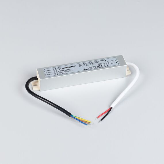 Arlight 020847 Блок питания ARPV-12020-B (12V, 1,7A, 20W) (Arlight, IP67 Металл, 3 года) 020847, изображение 4