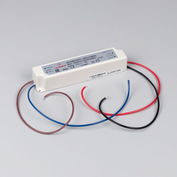 Arlight 018968(1) Блок питания ARPV-LV12035-A (12V, 3,0A, 36W) (Arlight, IP67 Пластик, 3 года) 018968(1), изображение 3