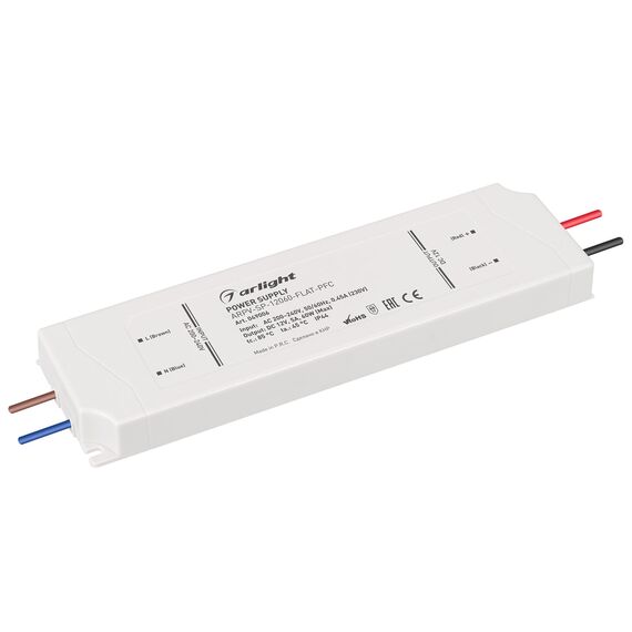 Arlight 049006 Блок питания ARPV-SP-12060-FLAT-PFC (12V, 5A, 60W) (Arlight, IP44 Пластик, 5 лет) 049006