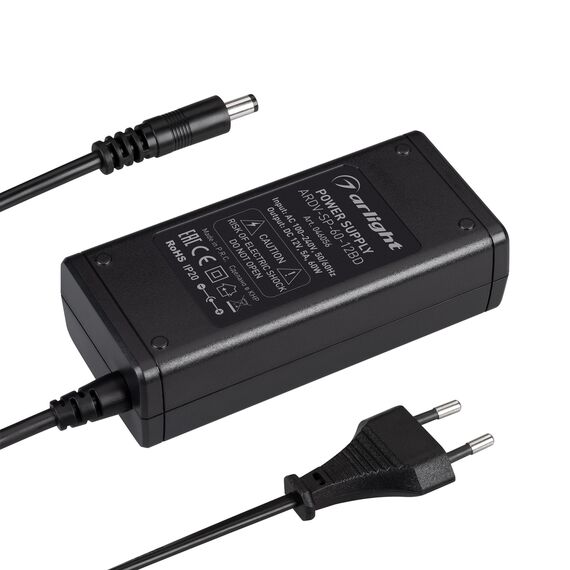 Arlight 046056 Блок питания ARDV-SP-60-12BD (12V, 5A, 60W) (Arlight, Адаптер, 5 лет) 046056