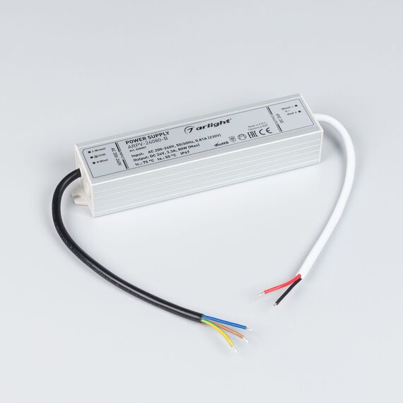 Arlight 020007 Блок питания ARPV-24080-B (24V, 3,3A, 80W) (Arlight, IP67 Металл, 3 года) 020007, изображение 3