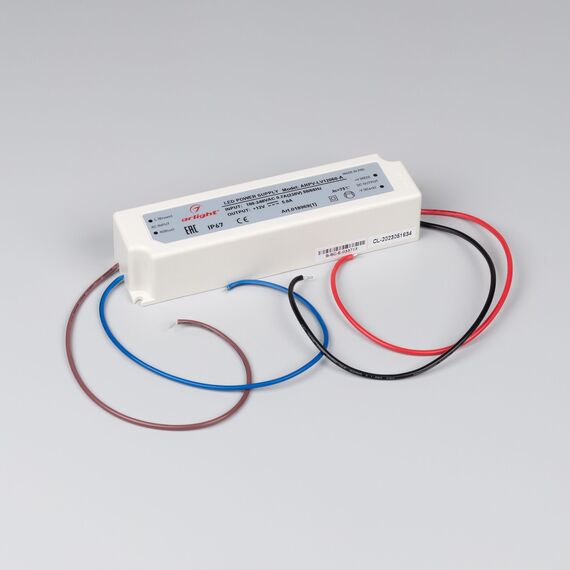 Arlight 018969(1) Блок питания ARPV-LV12060-A (12V, 5,0A, 60W) (Arlight, IP67 Пластик, 3 года) 018969(1), изображение 4