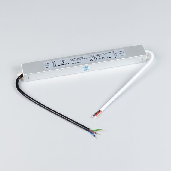 Arlight 022458(1) Блок питания ARPV-12060-SLIM-D (12V, 5A, 60W) (Arlight, IP67 Металл, 3 года) 022458(1), изображение 5