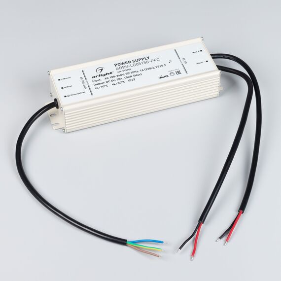 Arlight 015755 Блок питания ARPV-LG05150-PFC (5V, 30,0A, 150W) (Arlight, IP67 Металл, 5 лет) 015755, изображение 4