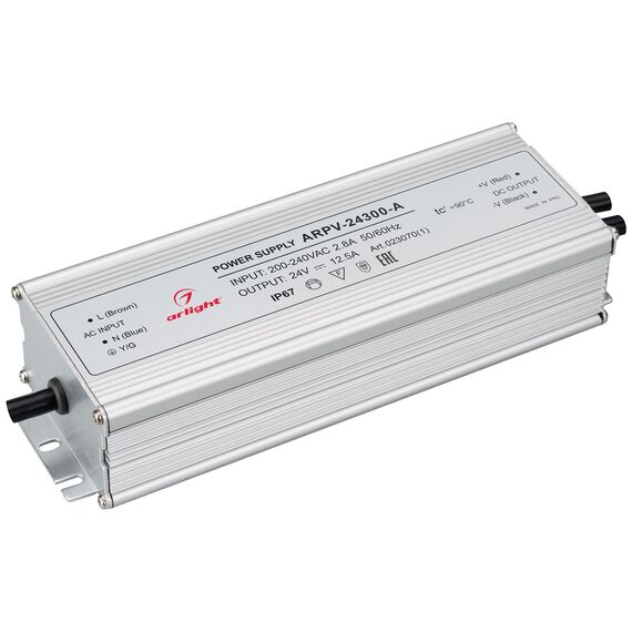 Arlight 023070(1) Блок питания ARPV-24300-A (24V, 12,5A, 300W) (Arlight, IP67 Металл, 3 года) 023070(1)