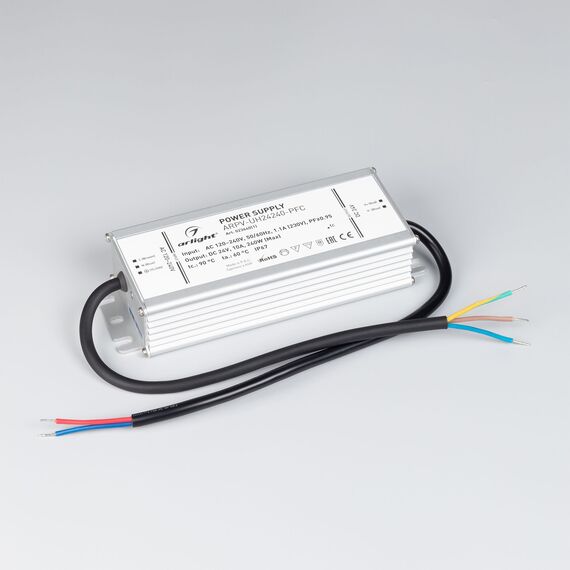 Arlight 023640(1) Блок питания ARPV-UH24240-PFC (24V, 10,0A, 240W) (Arlight, IP67 Металл, 7 лет) 023640(1), изображение 4