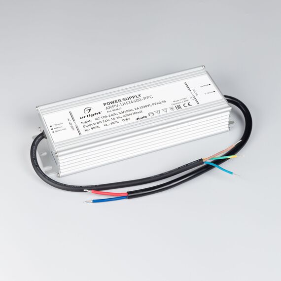 Arlight 023641 Блок питания ARPV-UH24400-PFC (24V, 16,7A, 400W) (Arlight, IP67 Металл, 7 лет) 023641, изображение 4