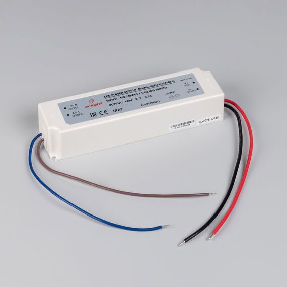 Arlight 018983(1) Блок питания ARPV-LV24100-A (24V, 4,2A, 100W) (Arlight, IP67 Пластик, 3 года) 018983(1), изображение 3
