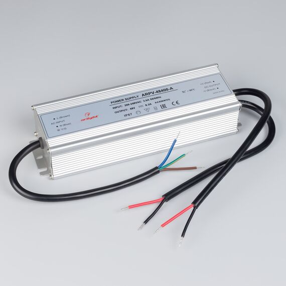 Arlight 028367(1) Блок питания ARPV-48400-A (48V, 8,3A, 400W) (Arlight, IP67 Металл, 3 года) 028367(1), изображение 4