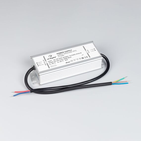 Arlight 028086 Блок питания ARPV-UH24200-PFC (24V, 8,3A, 200W) (Arlight, IP67 Металл, 7 лет) 028086, изображение 4