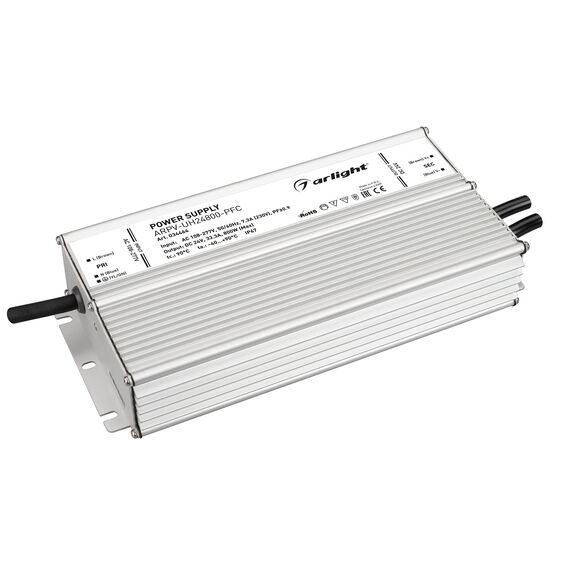 Arlight 034464 Блок питания ARPV-UH24800-PFC (24V, 33,3A, 800W) (Arlight, IP67 Металл, 7 лет) 034464