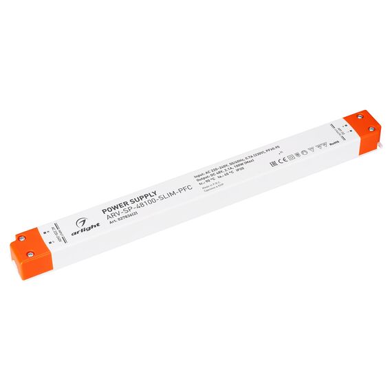 Arlight 027836(2) Блок питания ARV-SP-48100-SLIM-PFC (48V, 2,1A, 100W) (Arlight, IP20 Пластик, 5 лет) 027836(2)