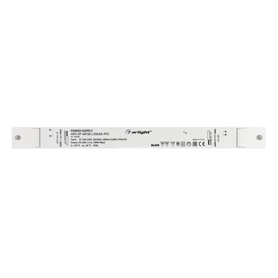 Arlight 032628 Блок питания ARV-SP-48100-LINEAR-PFC (48V, 2,1A, 100W) (Arlight, IP20 Пластик, 5 лет) 032628, изображение 3