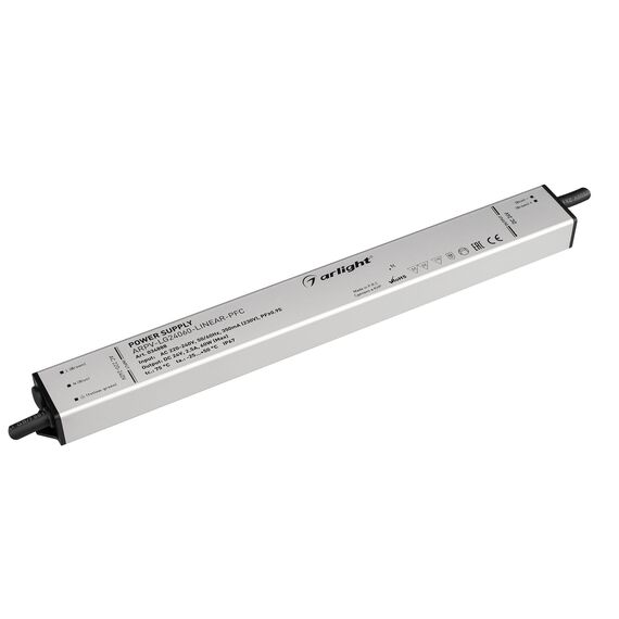 Arlight 034888 Блок питания ARPV-LG24060-LINEAR-PFC (24V, 2,5A, 60W) (Arlight, IP67 Металл, 5 лет) 034888