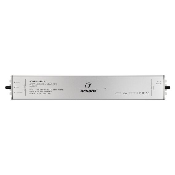 Arlight 036959 Блок питания ARPV-LG48400-LINEAR-PFC (48V, 8,33A, 400W) (Arlight, IP67 Металл, 5 лет) 036959, изображение 6