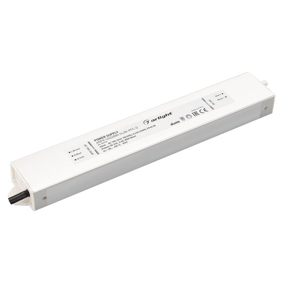 Arlight 031721 Блок питания ARPV-LG24080-SLIM-PFC-D (24V, 3,3A, 80W) (Arlight, IP67 Металл, 5 лет) 031721