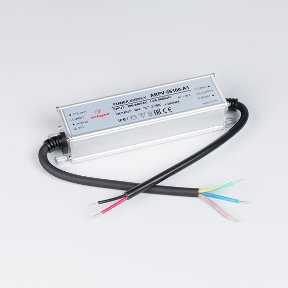 Arlight 035964 Блок питания ARPV-36100-A1 (36V, 2,78A, 100W) (Arlight, IP67 Металл, 3 года) 035964, изображение 4