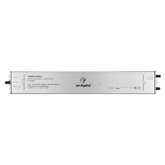 Arlight 036957 Блок питания ARPV-LG24400-LINEAR-PFC (24V, 16,6A, 400W) (Arlight, IP67 Металл, 5 лет) 036957, изображение 3