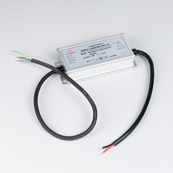 Arlight 030035 Блок питания ARPV-LG48100-PFC-A (48V, 2,12A, 100W) (Arlight, IP67 Металл, 5 лет) 030035, изображение 4