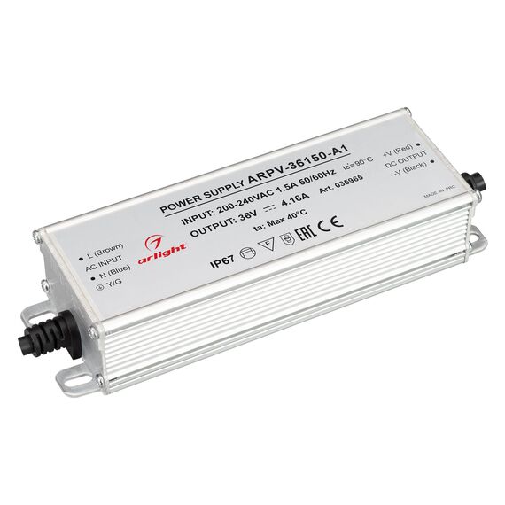 Arlight 035965 Блок питания ARPV-36150-A1 (36V, 4,16A, 150W) (Arlight, IP67 Металл, 3 года) 035965