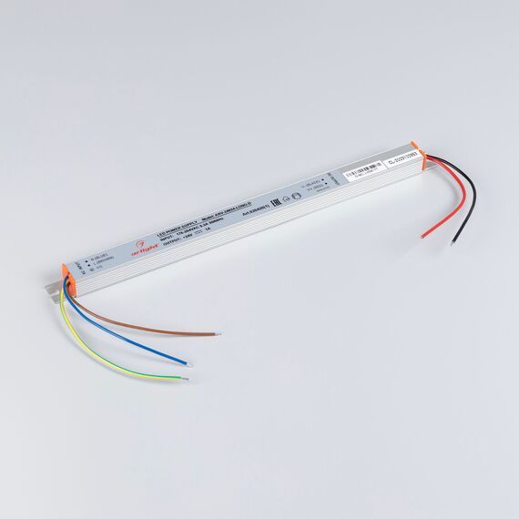 Arlight 026420(1) Блок питания ARV-24024-LONG-D (24V, 1A, 24W) (Arlight, IP20 Металл, 2 года) 026420(1), изображение 3