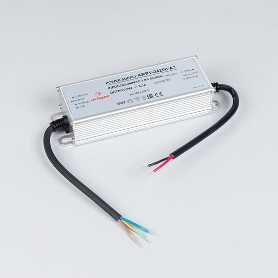 Arlight 033092 Блок питания ARPV-24200-A1 (24V, 8,3A, 200W) (Arlight, IP67 Металл, 3 года) 033092, изображение 4