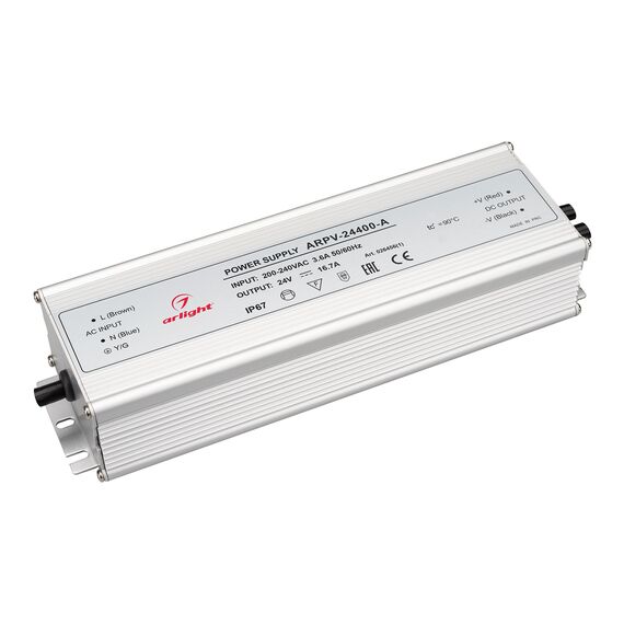 Arlight 026456(1) Блок питания ARPV-24400-A (24V, 16,7A, 400W) (Arlight, IP67 Металл, 3 года) 026456(1)