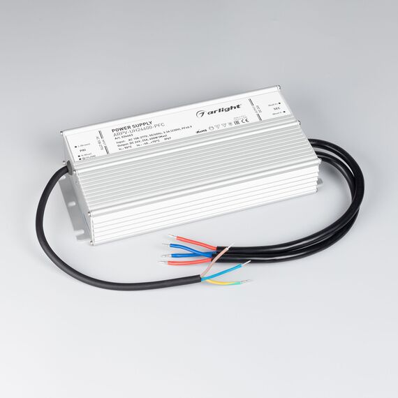 Arlight 034463 Блок питания ARPV-UH24600-PFC (24V, 25A, 600W) (Arlight, IP67 Металл, 7 лет) 034463, изображение 4