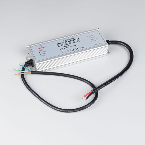 Arlight 030019 Блок питания ARPV-LG24200-PFC-A (24V, 8,3A, 200W) (Arlight, IP67 Металл, 5 лет) 030019, изображение 4