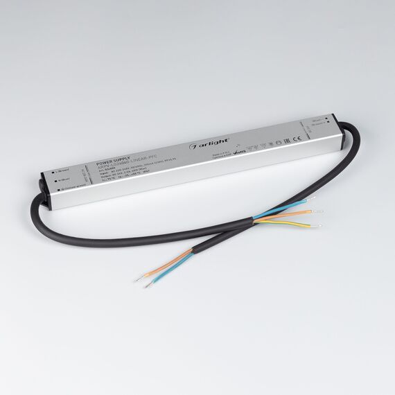 Arlight 034888 Блок питания ARPV-LG24060-LINEAR-PFC (24V, 2,5A, 60W) (Arlight, IP67 Металл, 5 лет) 034888, изображение 4