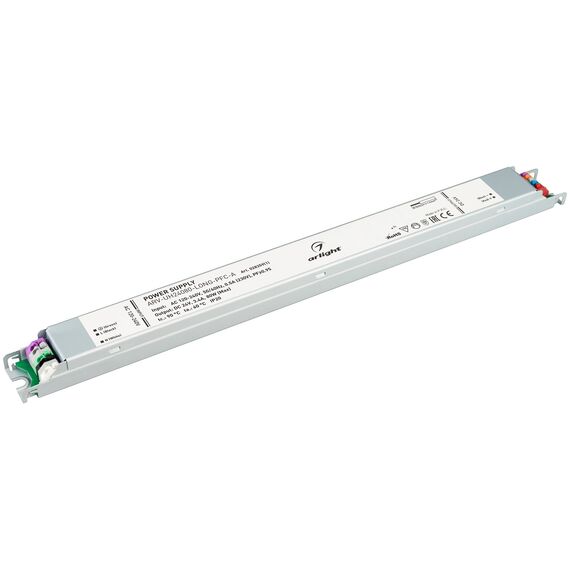 Arlight 028359(1) Блок питания ARV-UH24080-LONG-PFC-A (24V, 3,4A, 80W) (Arlight, IP20 Металл, 7 лет) 028359(1)