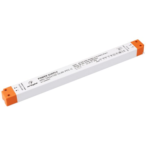 Arlight 026820(1) Блок питания ARV-SN24150-SLIM-PFC-C (24V, 6,25A, 150W) (Arlight, IP20 Пластик, 3 года) 026820(1)