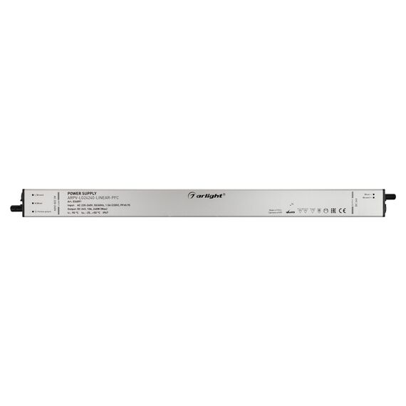 Arlight 034891 Блок питания ARPV-LG24240-LINEAR-PFC (24V, 10A, 240W) (Arlight, IP67 Металл, 5 лет) 034891, изображение 6