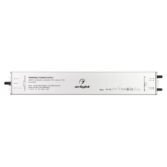 Arlight 037926 Блок питания ARPV-LG48400-LINEAR-PFC-DALI2-PD (48V, 8,3A, 400W) (Arlight, IP67 Металл, 5 лет) 037926, изображение 4