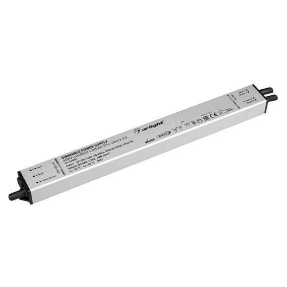 Arlight 034881 Блок питания ARPV-LG48060-LINEAR-PFC-DALI2-PD (48V, 1,25A, 60W) (Arlight, IP67 Металл, 5 лет) 034881