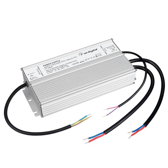 Arlight 048622 Блок питания ARPV-UH24600-PFC-DALI2-PH (24V, 25A, 600W) (Arlight, IP67 Металл, 7 лет) 048622, изображение 4
