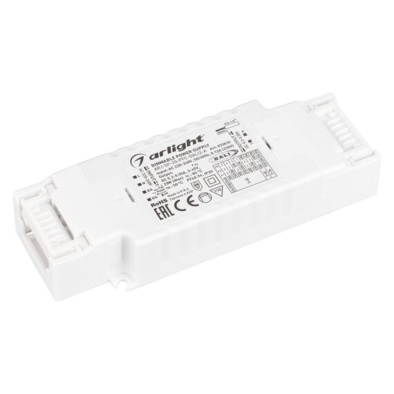 Arlight 033810 Блок питания ARJ-SP-20-PFC-DALI2-A (20W, 3-45V, 0,2-0,55 A) (Arlight, IP20 Пластик, 5 лет) 033810